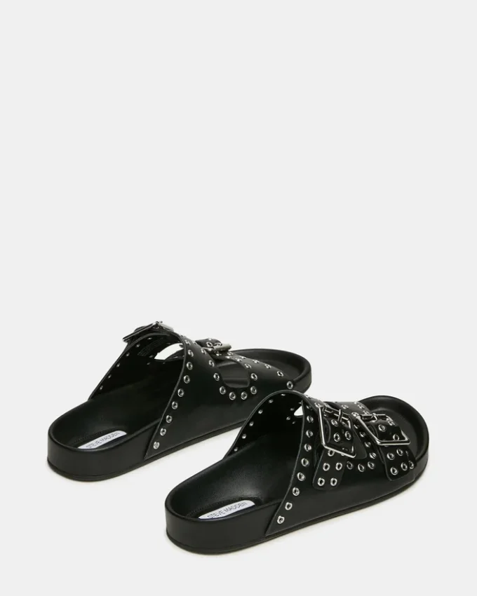 Abott de cuero negro Abott de cuero negro