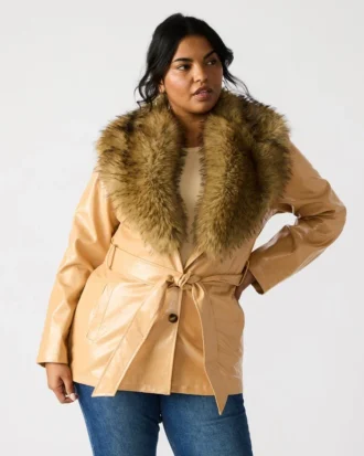 Abrigo Bowery color canela