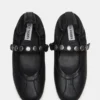Anaya de cuero negro con tachuelas Anaya de cuero negro con tachuelas