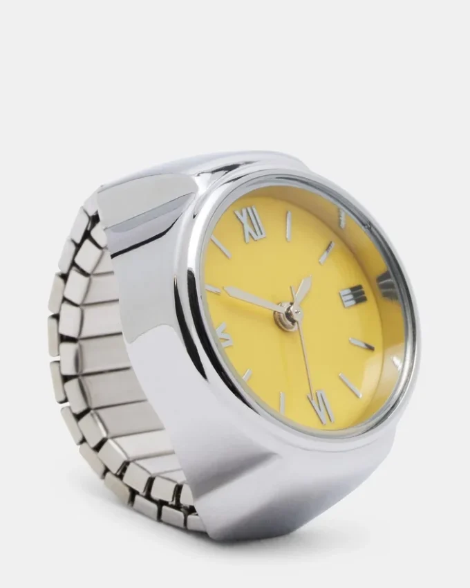 Anillo de reloj amarillo Anillo de reloj amarillo