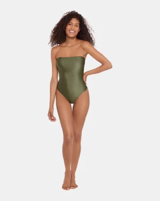 Bañador de una pieza Brillos Olive