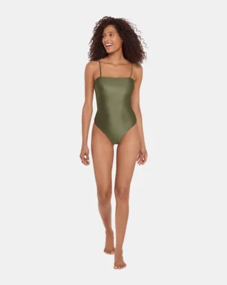 Bañador de una pieza Brillos Olive