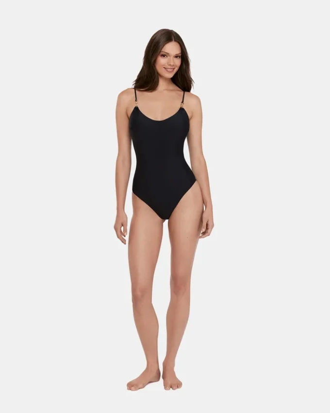 Bañador de una pieza Sleek ‘N Chic negro