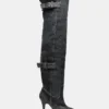 Baddie Black Distressed Baddie Black Distressed