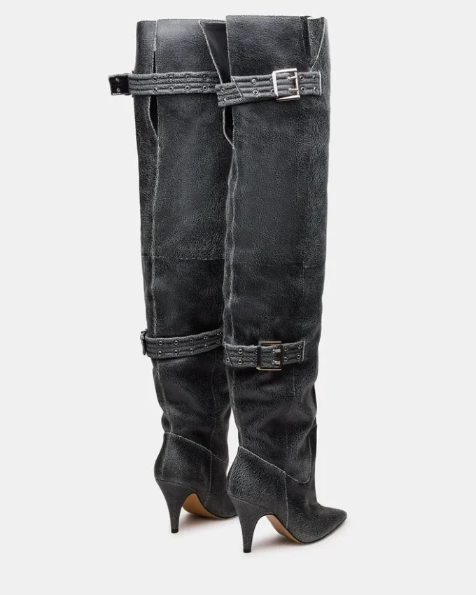 Baddie Black Distressed Baddie Black Distressed