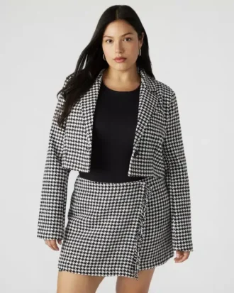 Blazer corto Rupi Negro/Blanco