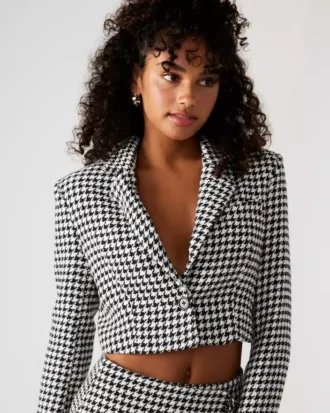 Blazer corto Rupi Negro/Blanco