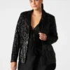 Blazer de lentejuelas Payton Negro Blazer de lentejuelas Payton Negro