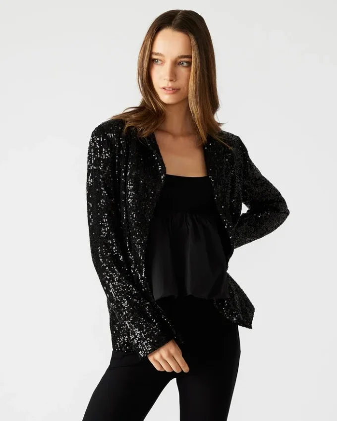 Blazer de lentejuelas Payton Negro Blazer de lentejuelas Payton Negro