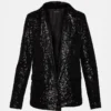 Blazer de lentejuelas Payton Negro Blazer de lentejuelas Payton Negro