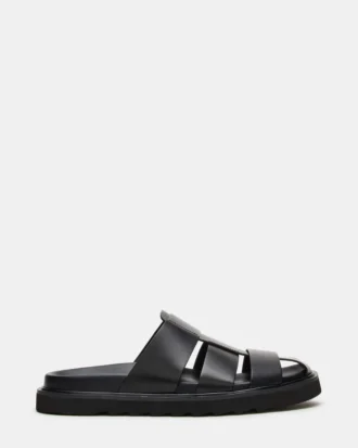 Blazet de cuero negro