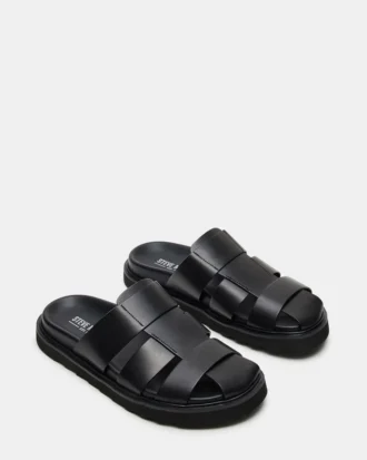 Blazet de cuero negro