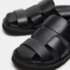 Blazet de cuero negro