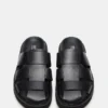 Blazet de cuero negro