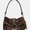 Bolso Albany de denim color canela Bolso Albany de denim color canela