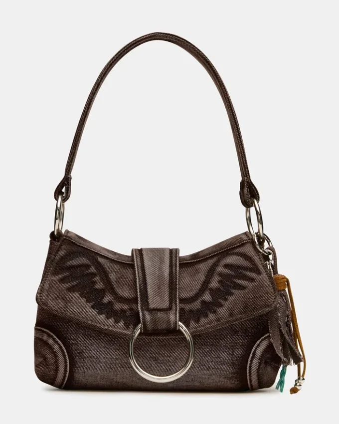 Bolso Albany de denim color canela Bolso Albany de denim color canela