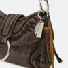 Bolso Albany de denim color canela Bolso Albany de denim color canela