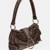 Bolso Albany de denim color canela Bolso Albany de denim color canela