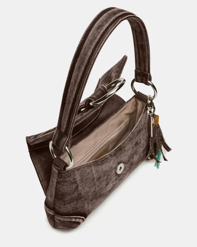 Bolso Albany de denim color canela Bolso Albany de denim color canela