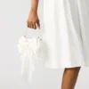 Bolso Cosette de satén blanco Bolso Cosette de satén blanco