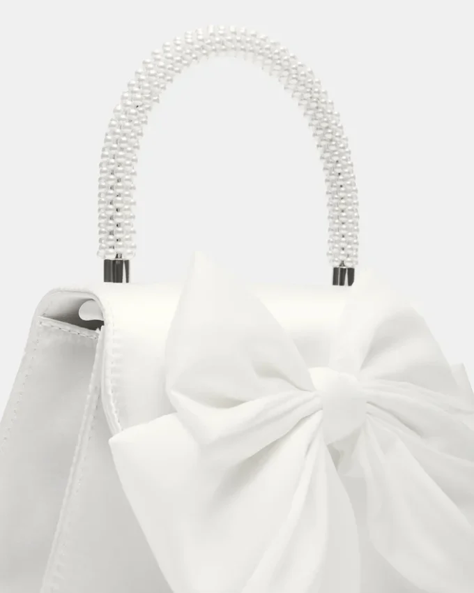 Bolso Cosette de satén blanco Bolso Cosette de satén blanco