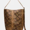 Bolso Denise con estampado marrón