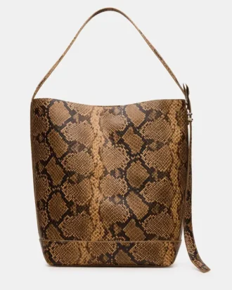 Bolso Denise con estampado marrón