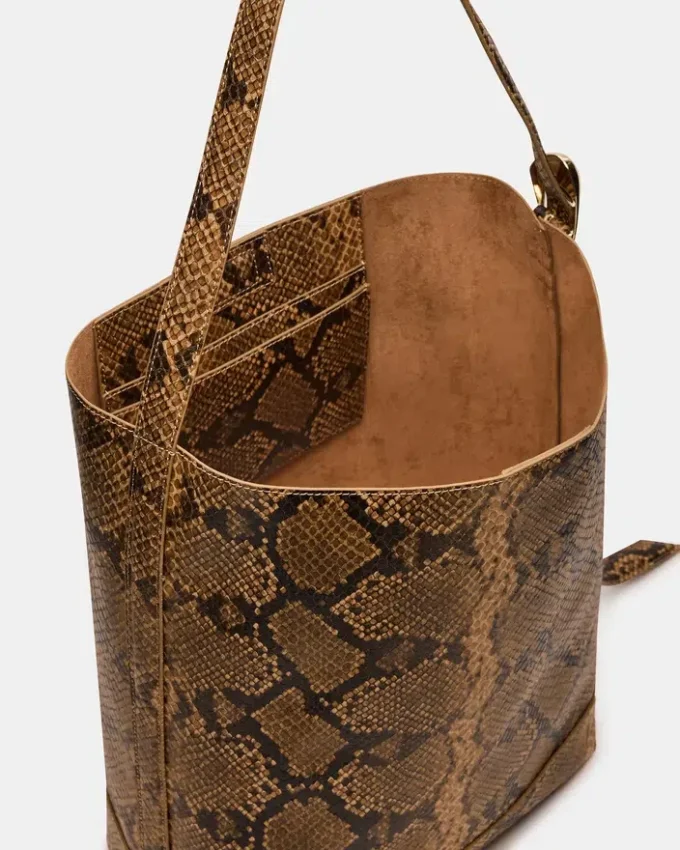 Bolso Denise con estampado marrón