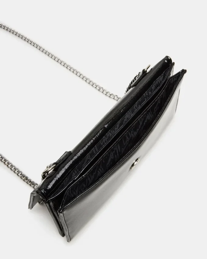 Bolso Juliana en charol negro