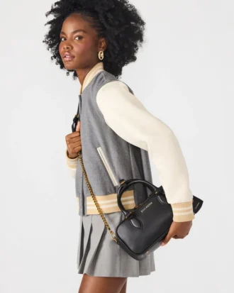 Bolso Merit de cuero negro