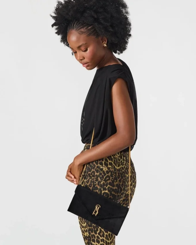 Bolso Smooth de terciopelo negro Bolso Smooth de terciopelo negro