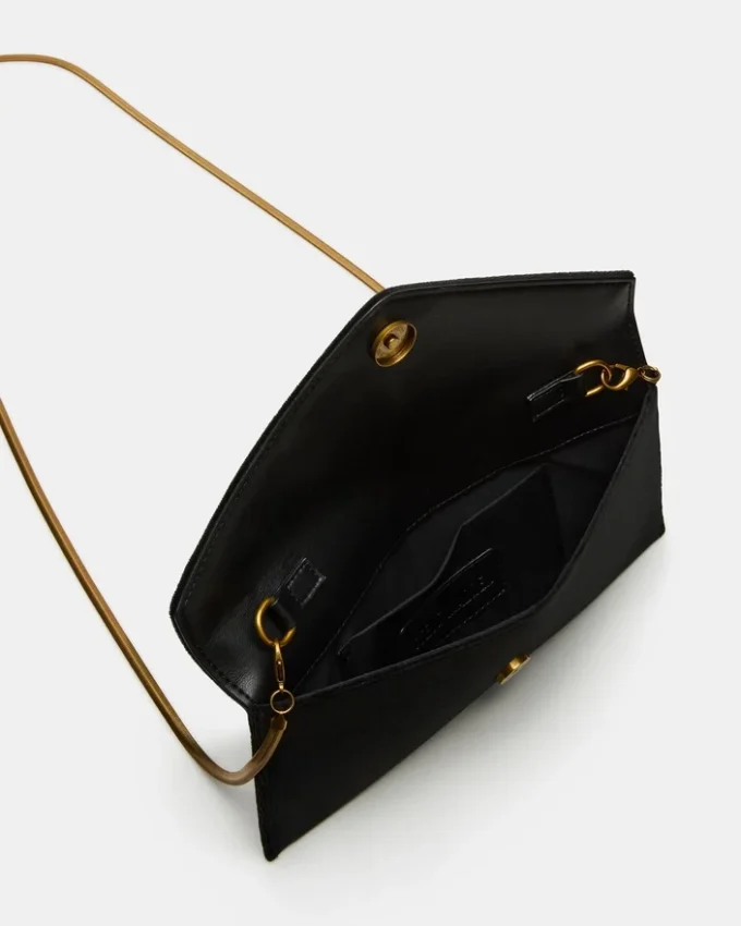 Bolso Smooth de terciopelo negro Bolso Smooth de terciopelo negro