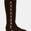 Botas de ante marrón con tachuelas Dingo