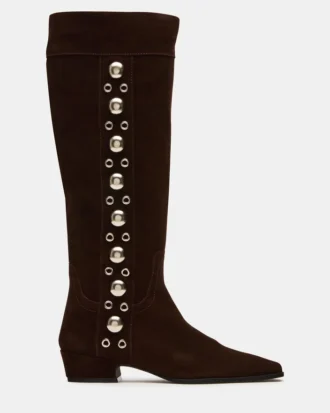 Botas de ante marrón con tachuelas Dingo