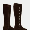 Botas de ante marrón con tachuelas Dingo