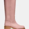 Botas de cuero rosa Riggs Botas de cuero rosa Riggs