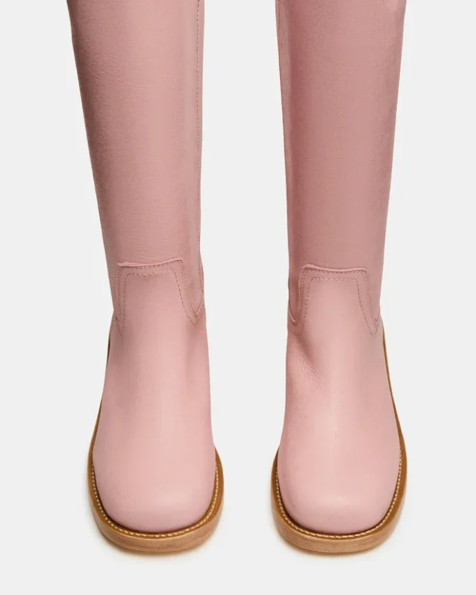 Botas de cuero rosa Riggs Botas de cuero rosa Riggs