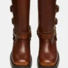 Botas de pantorrilla ancha Rocky Cognac desgastadas Botas de pantorrilla ancha Rocky Cognac desgastadas