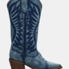 Botas de tela vaquera Albany de pantorrilla ancha Botas de tela vaquera Albany de pantorrilla ancha