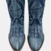 Botas de tela vaquera Albany de pantorrilla ancha Botas de tela vaquera Albany de pantorrilla ancha