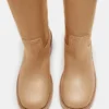 Botas Riggs de piel de plátano con caña ancha
