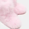 Botines de pelo sintético para niños Beastie Pink Botines de pelo sintético para niños Beastie Pink
