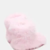 Botines de pelo sintético para niños Beastie Pink Botines de pelo sintético para niños Beastie Pink
