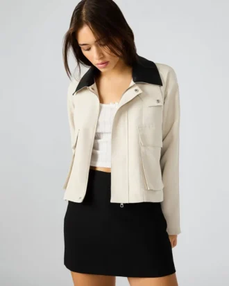 Chaqueta Justina Barn color avena