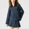 Chaqueta Justina Barn en índigo oscuro