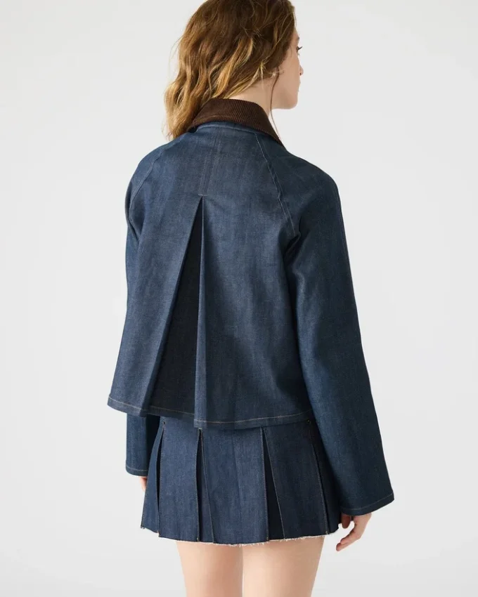 Chaqueta Justina Barn en índigo oscuro