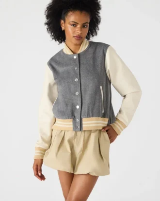 Chaqueta Rooney Gris jaspeado