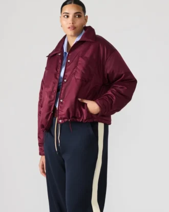 Chaqueta Selma color vino