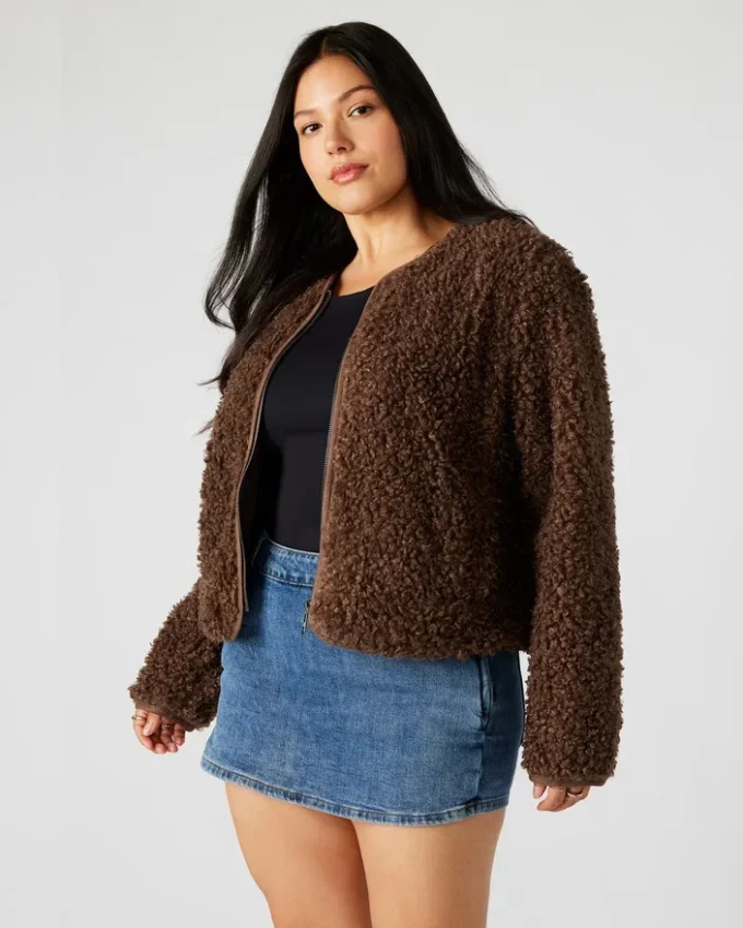Chaqueta Teddy Marrón Chaqueta Teddy Marrón