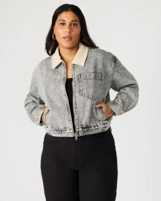 Chaqueta vaquera Glacia Gris claro